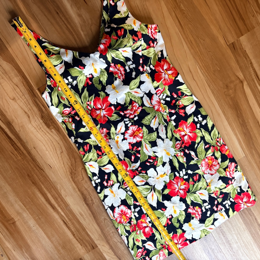 Jones New York Signature Floral Cotton/Spandex Sleeveless Dress size 16 - Picture 6 of 6